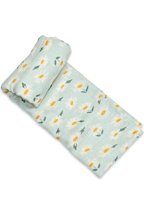 Organic Cotton Daisy Swaddle Blanket