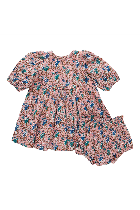 Baby Girls Rowan Dress Set - Mauveglow Vine Floral