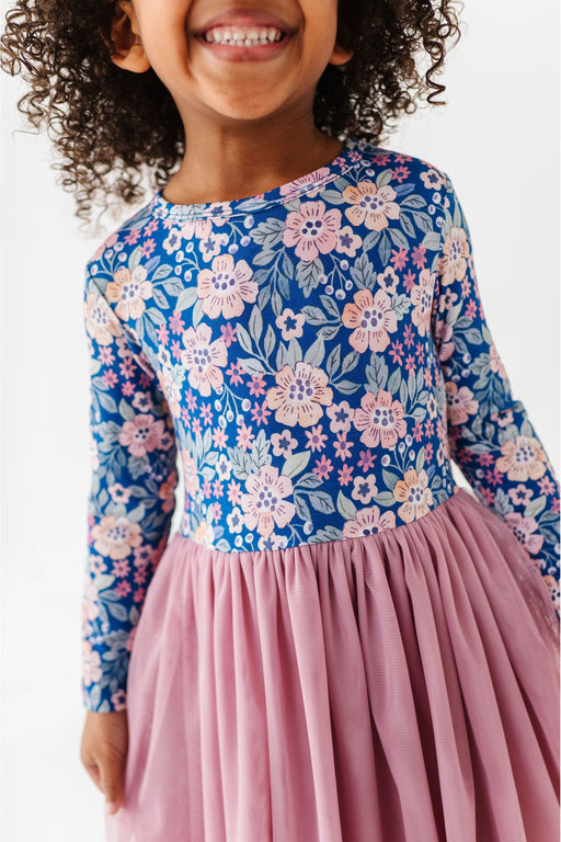 posey bamboo tulle dress on child model
