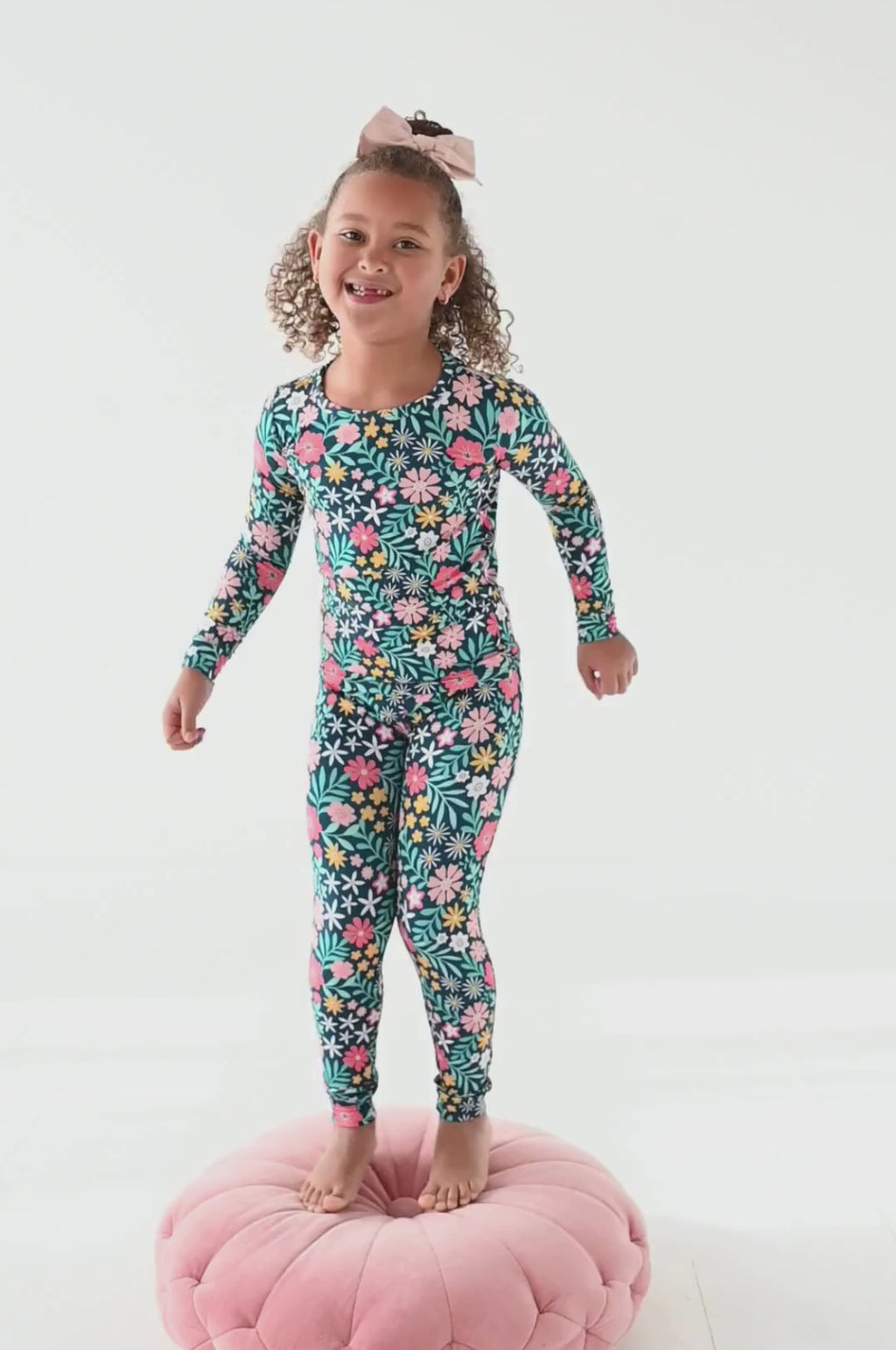 Maren PJ set on child video modeling fit Bird and Bean