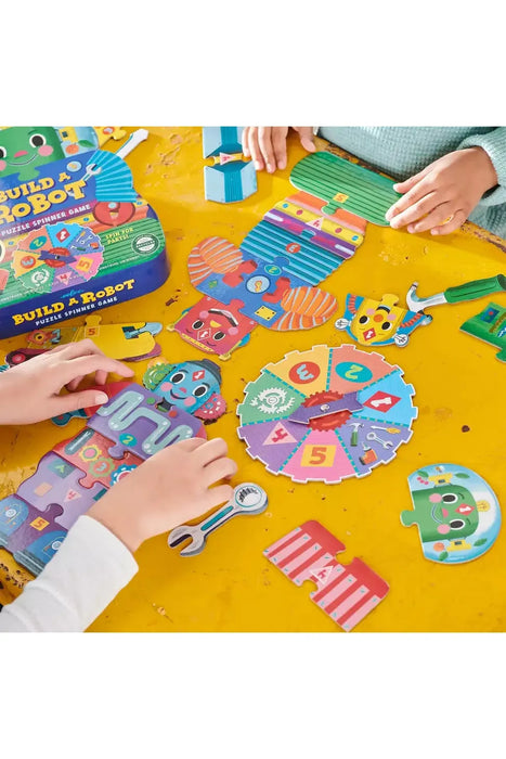 Build A Robot Shaped Box Spinner Game