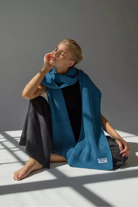 The Recycled Bottle Scarf - Ocean Blue