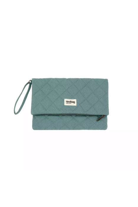 Isha Quilted Foldover Wristlet Pouch - Sage